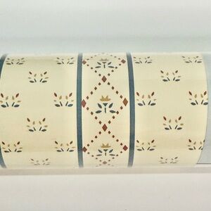 Collins & Aikman Wallcoverings WALLPAPER Stripes & Floral 3121 Dbl Metric Roll